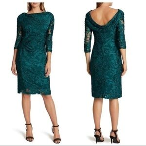 NWT Tahari Arthur S. Levine Jacquard Lace Velvet Dress